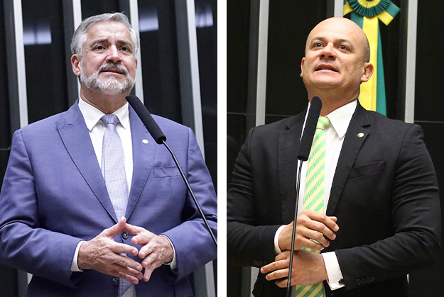 Paulo Pimenta e Cabo Gilberto Silva